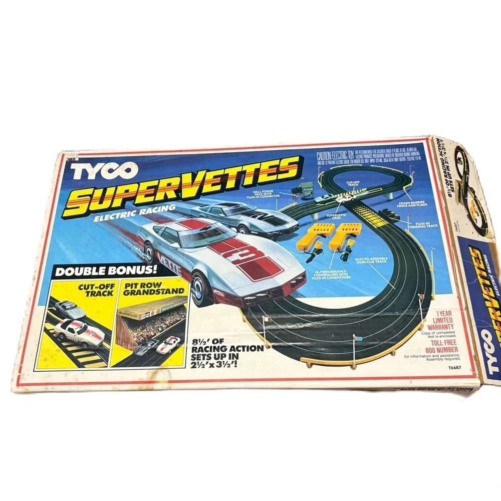 SuperVettes Tyco Electric Racing Set Track NO CARS Vintage